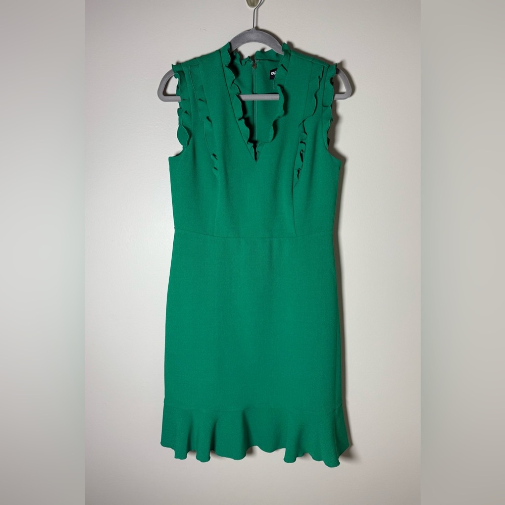 Karl Lagerfeld Green Midi Dress- Size 10‎